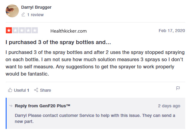 genf20 plus negative reviews