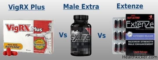 vigrx plus vs male extra vs extenze